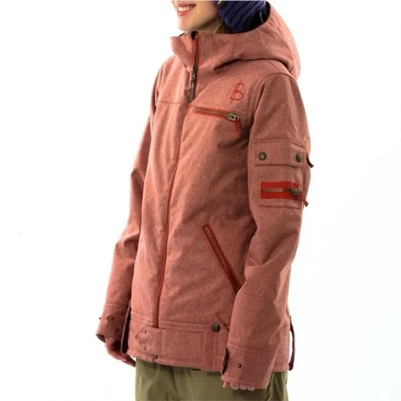 Women's Burton Snowboard Hooded Jacket {M} - Picture 1 of 9